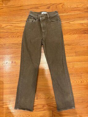 Faded Brown Abercrombie & Fitch 90's Straight Ultra High Rise Jeans (Size 25 0)